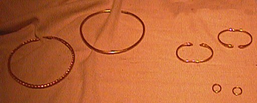 Gold torcs in the Istanbul Archaeological Museum